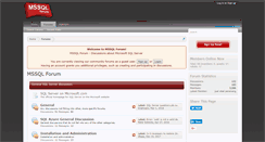 Desktop Screenshot of mssqlforum.com